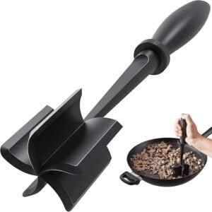 Meat Chopper for Hamburger, Premium Heat Resistant Masher and Smasher for Ground Beef, Ground Turkey and More